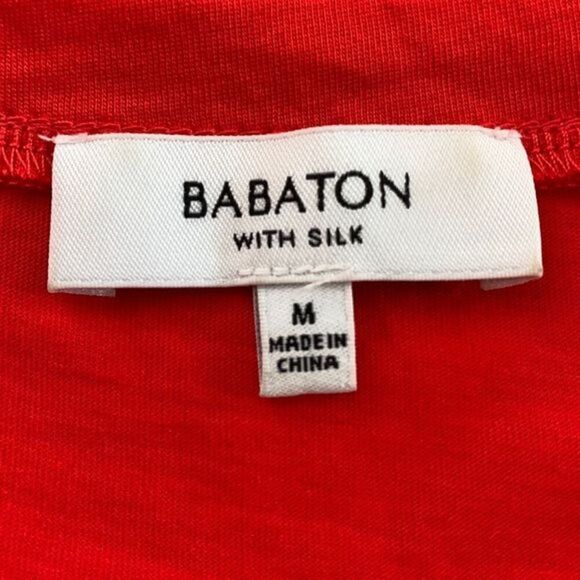 Babaton Aritzia Red Floral Mesh Design Top - Picture 5 of 6